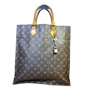 Brown Monogram Tote Bag